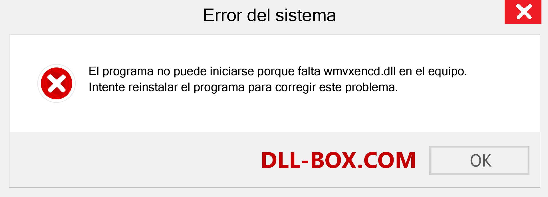 ¿Falta el archivo wmvxencd.dll ?. Descargar para Windows 7, 8, 10 - Corregir wmvxencd dll Missing Error en Windows, fotos, imágenes